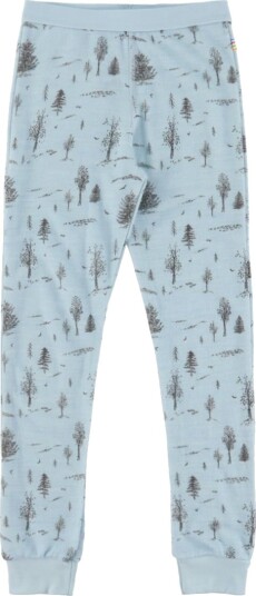 Joha Leggings Ull/Viskose Blå m. Trær Joha 170 Leggings Lyseblå