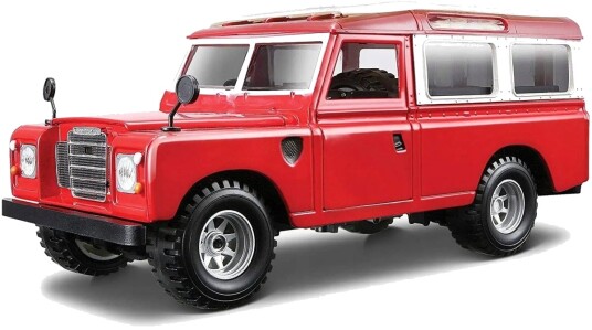 Bburago Land Rover Series II Modellbil 1:24 Rød Bburago Land Rover Series II Modellbil 1:24 Rød