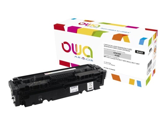 Owa - Svart - Kompatibel - Gjenfabrikert - Tonerpatron Alternativ For: Hp 410X Hp Cf410x - For Hp Color Laserjet Pro M452 Mfp M377 Mfp M477