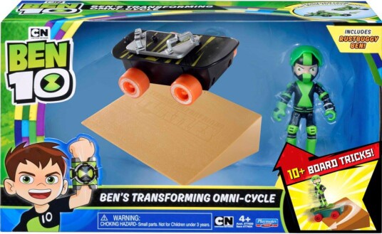 Ben 10 Transforming Omni-Cycle Rustbuggy Ben med Skateboard