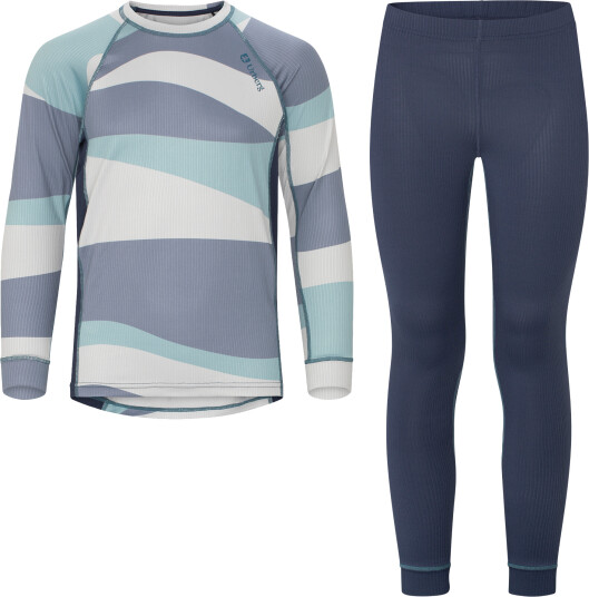 Urberg Junior"s Printed Base Layer Set Blue Aop 146/152 Urberg Junior"s Printed Base Layer Set Blue Aop 146/152