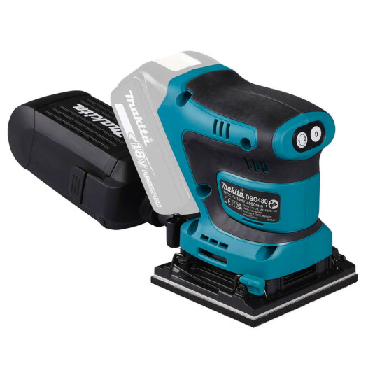 Makita DBO480Z Solo Plansliper Batteridrevet 18v Uten Batteri