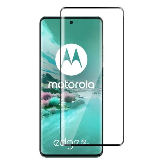 INCOVER Motorola Edge 40 Neo Full Fit Skjermbeskytter - Svart Kant