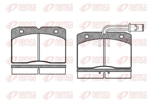 Bremseklosser REMSA 0211.12 Bremseklosser REMSA 0211.12