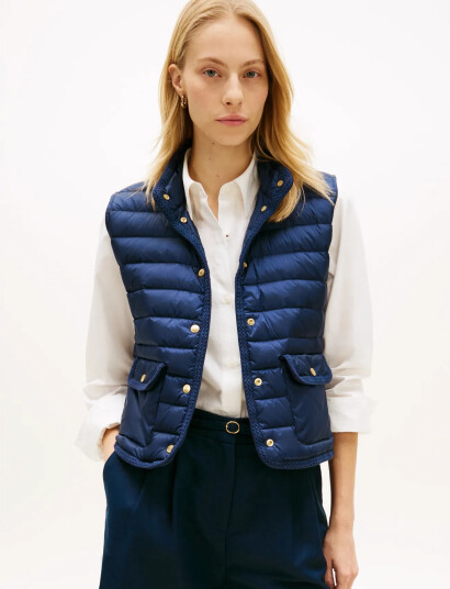 Tommy Hilfiger Feminine Lw Down Vest   Navy   M