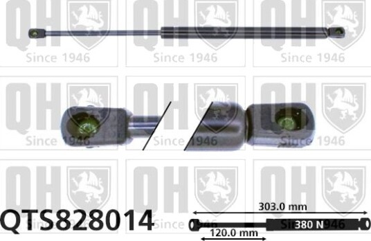 Gassfjær, motorpanser QUINTON HAZELL QTS828014