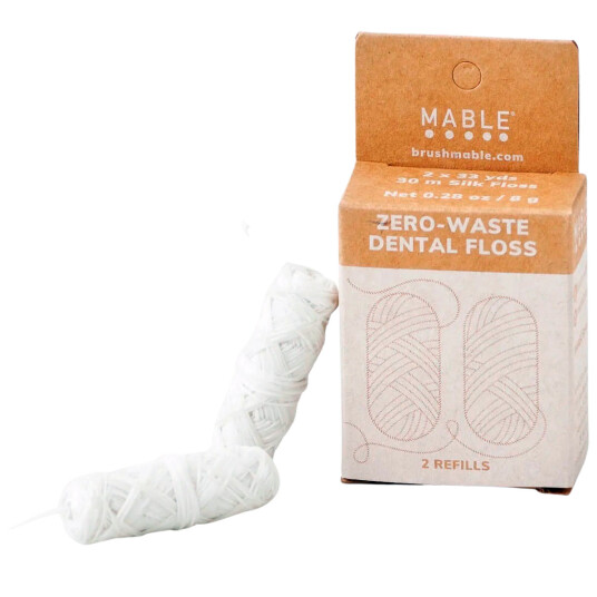 Sustainable Dental Floss Mable Silk Refills 2 x 30 mtr. Sustainable Dental Floss Mable Silk Refills 2 x 30 mtr.