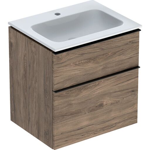 Geberit iCon møbelpakke 60x48 cm rengjøringsvennlig nøttetre Valnøtt