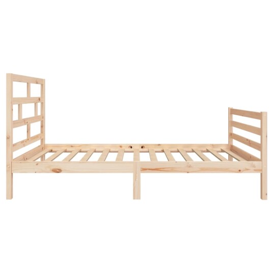 vidaXL Sengeramme heltre furu 90x200 cm