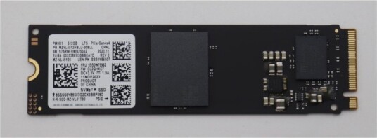 Lenovo SSD 512GB M.2 2280 PCIe NVMe 5SS0W79562