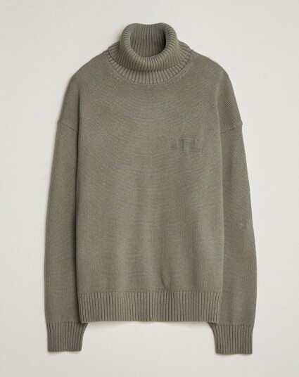 J.Lindeberg Eddy Wool/Cotton Knitted Turtleneck Brindle