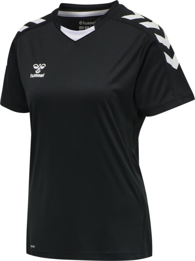 Hummel hmlCORE XK Poly Jersey Short Sleeve, treningstrøye dame M BLACK