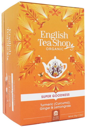 English Tea Shop Turmeric, Ginger & Lemongrass Te Ø - 20 Poser English Tea Shop Turmeric, Ginger & Lemongrass Te Ø - 20 Poser