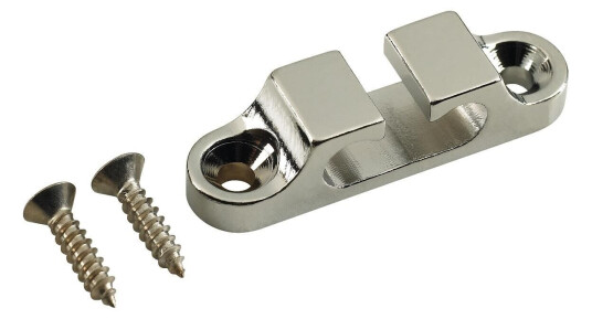 Hipshot Bass String Retainer For 2-String Chrome