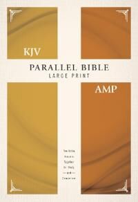 Kjv, Amplified, Parallel Bible, Large Print, Hardcover, Red Letter Av Zondervan
