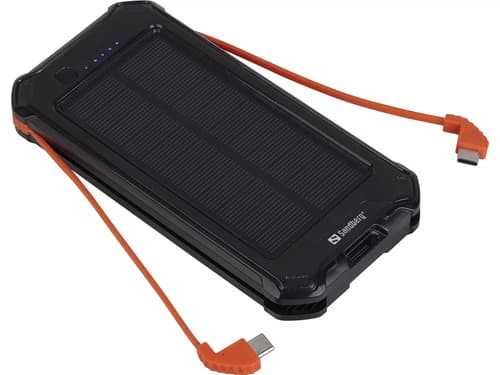 Sandberg Powerbank Solar 3-i-1 10000 mAh Sandberg Powerbank Solar 3-i-1 10000 mAh