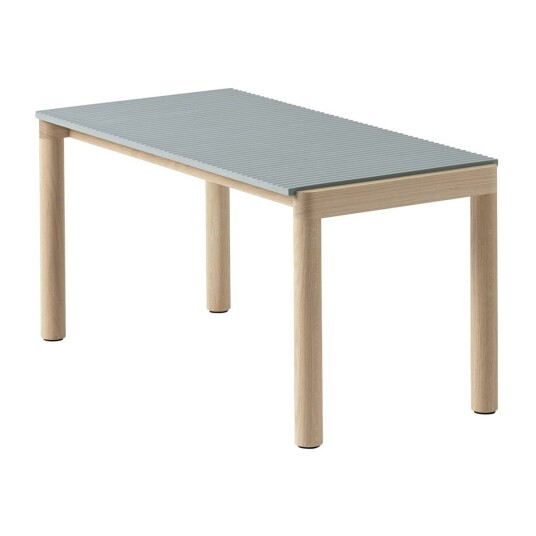 Muuto Couple 1 Wavy salongbord 40 x 84 x 40 cm Pale blue-oak