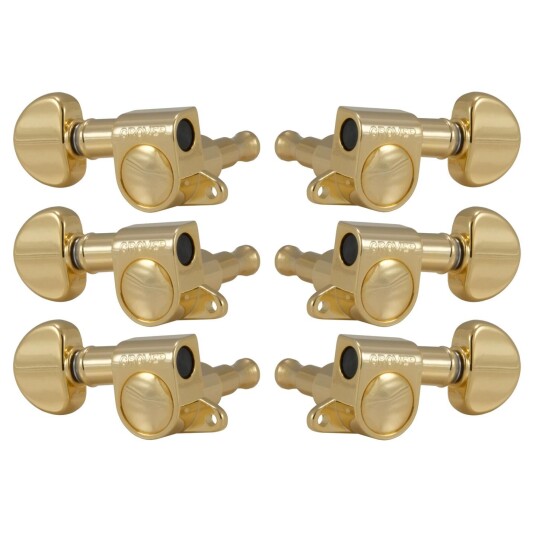 Grover 205g Mini Rotomatics W/round Button, 3+3 - Gull