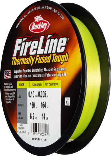Berkley Fireline 150m Flame Green, multifilament 0,39mm Flame Green