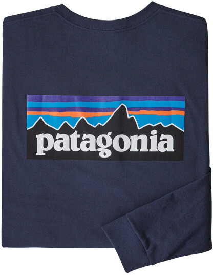 Patagonia L/s P-6 Logo Responsibili-Tee Herre Classic Navy L