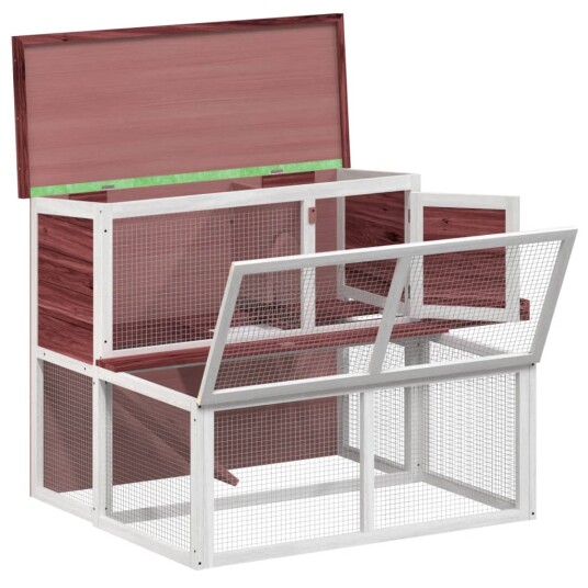 Vidaxl Kaninbur Mocca 102X90X84.5 cm Heltre Furu
