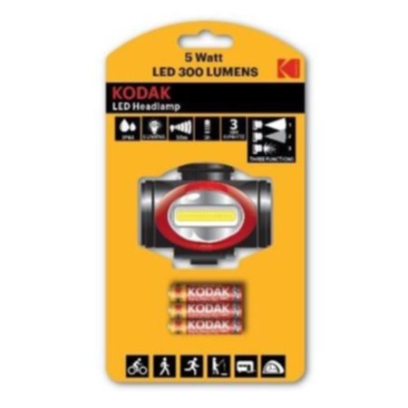 Kodak LED Hodelykt 300 lumen inklusive 3AAA-batterier Kodak LED Hodelykt 300 lumen inklusive 3AAA-batterier