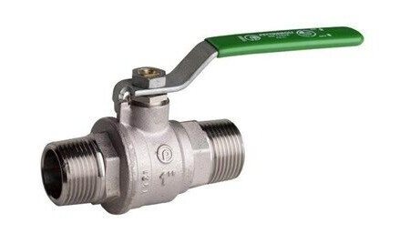 Pettinaroli M x m heavyduty fullway ball valve green steel lever tea t
