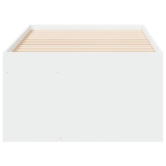  Dagseng med skuffer hvit 100x200 cm konstruert tre 8721102618901