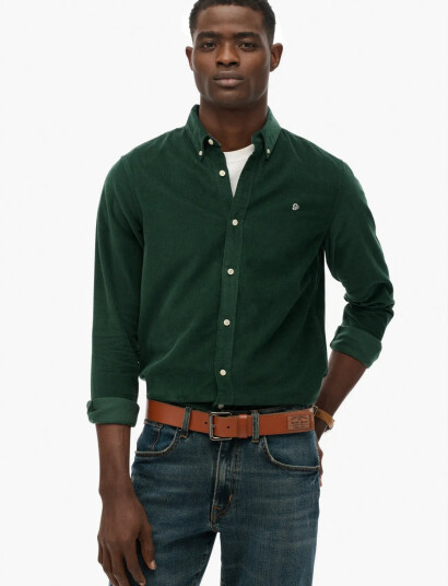 Superdry Classic Needle Cord Shirt Green XXL Superdry Classic Needle Cord Shirt Green XXL