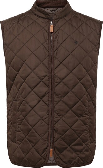 Morris Teddy Quilted Vest BROWN M