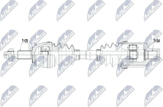 NTY NPW PL 061 Drivaksel NTY NPW PL 061 Drivaksel