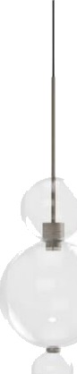 Karman Opium 3 Taklampe Transparent/ Halvblank Aluminium Karman Opium 3 Taklampe Transparent/ Halvblank Aluminium