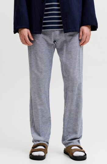 Jack & Jones Jpstkane Summer Linen Blend Jogger Sn Blue S Jack & Jones Jpstkane Summer Linen Blend Jogger Sn Blue S