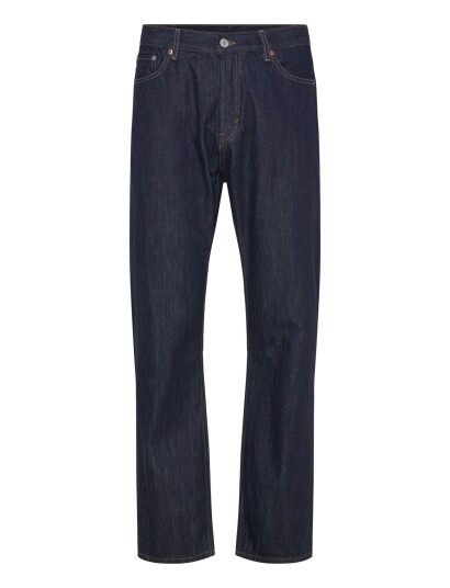 Weekday Space Mid Rise Relaxed Straight Leg Jeans Navy 33 x 34