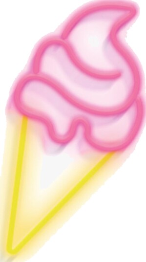 Candy Shock Neonlampe Iskrem