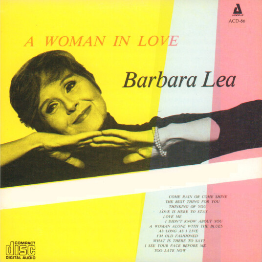Barbara Lea Billy Trio Taylor A Woman In Love CD