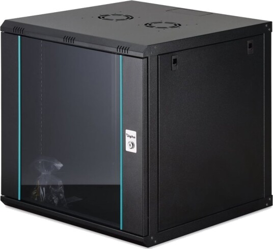 Digitus Nettverksskap Dynamic 19" 12U 600X600 Glassdør Svart Umontert 60 Kg