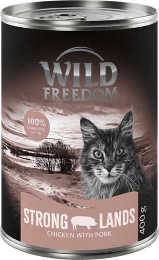 Wild Freedom Våtfôr Adult Strong Lands Svin & Kylling 6 X 400 G