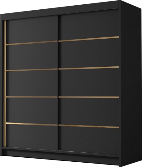 Chavez Garderobe 180x215 cm - Svart