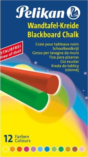 Pelikan 745 Kritt Assorterte Farger En Pakke 12