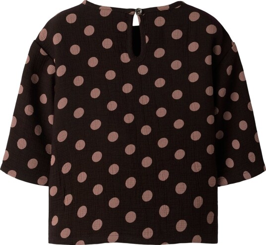 Name It T skjorte   NmfNina   Chocolate Plum   Name It   4 år (104)   T skjorte Beige Brun Rosa Svart