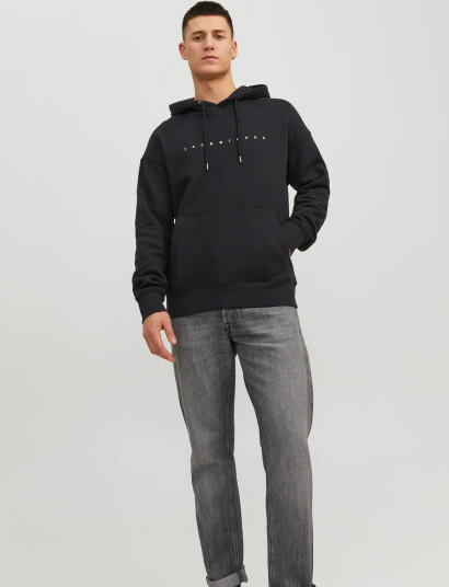Jack & Jones Jjestar Jj Sweat Hood Noos - Black - S Jack & Jones Jjestar Jj Sweat Hood Noos - Black - S