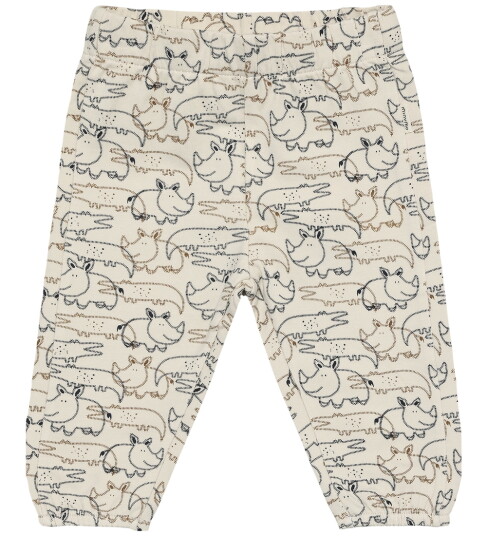 Minymo Joggebukser White Swan m. Ville dyr 1 år 80 Joggebukse Beige Hvit Minymo Joggebukser White Swan m. Ville dyr 1 år 80 Joggebukse Beige Hvit