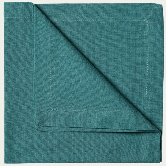 Linum Robert Tøyserviett 45x45 cm 4 pk Dark Turqouise Linum Robert Tøyserviett 45x45 cm 4 pk Dark Turqouise