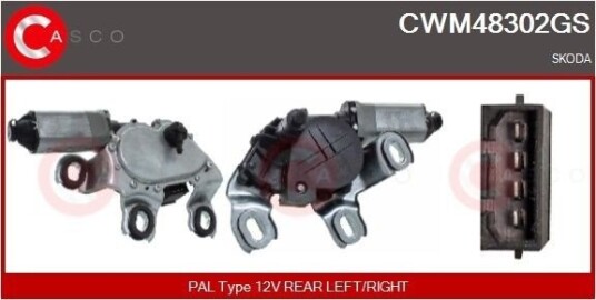 CASCO CWM48302GS Vindusviskermotor CASCO CWM48302GS Vindusviskermotor