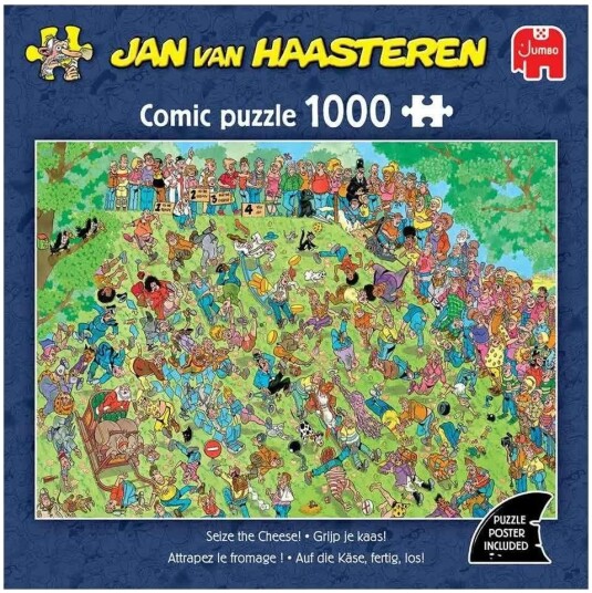 Jan Van Haasteren Puslespill 1000 Brikker Seize The Cheese Jan Van Haasteren Puslespill 1000 Brikker Seize The Cheese