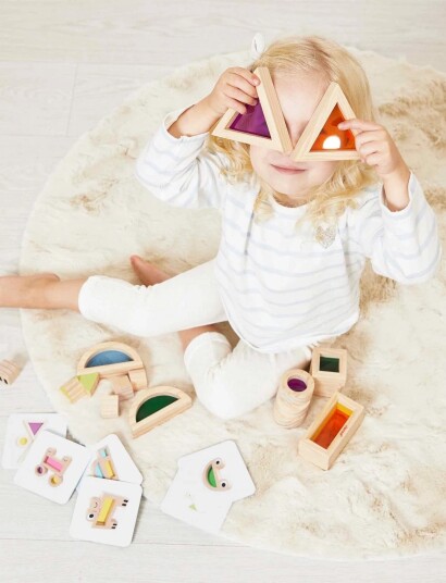Janod Sensory Translucent Blocks Cream Janod Sensory Translucent Blocks Cream