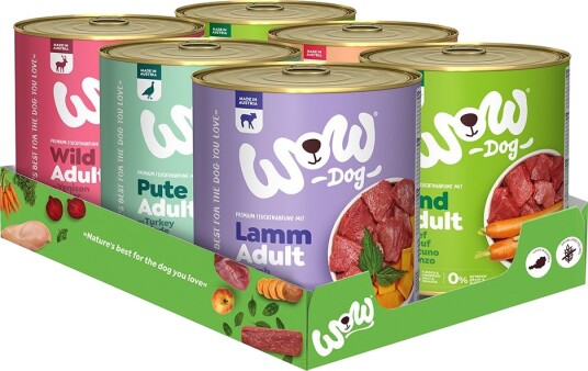 Wow våtfôr Adult Mixpakke 5 Sorter 24 x 800 g Wow våtfôr Adult Mixpakke 5 Sorter 24 x 800 g