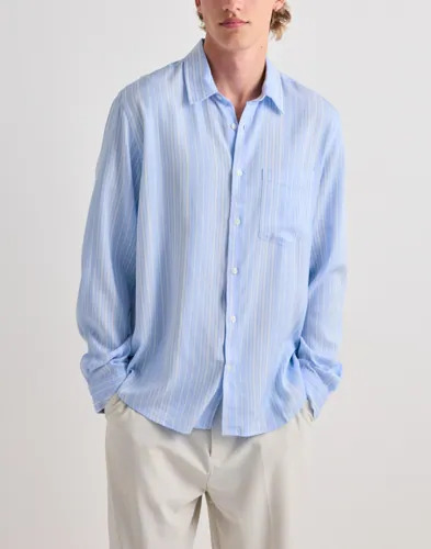 Samsøe Samsøe Saryan P Shirt 16067 Hverdagsskjorter Blå Samsøe Samsøe Saryan P Shirt 16067 Hverdagsskjorter Blå