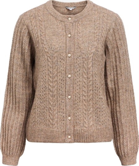 Object - Kardigan objFlora RE LS Knit - Natur Object - Kardigan objFlora RE LS Knit - Natur